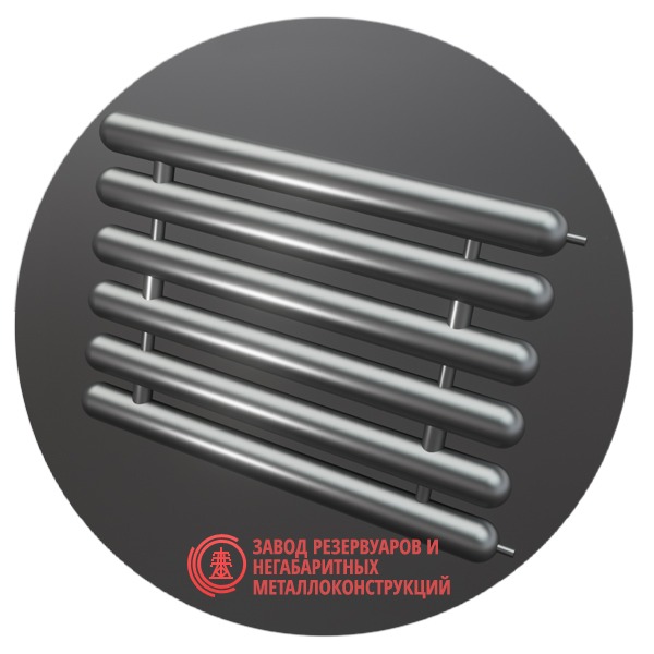 Регистры отопления шестирядные РСЭ-6x133x4.0-1000 мм