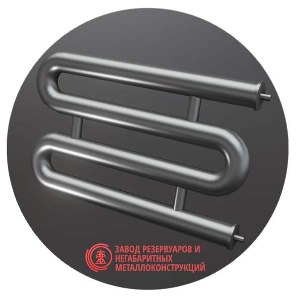 Регистры отопления четырехрядные РЗП-4x108x3.0-8000 мм